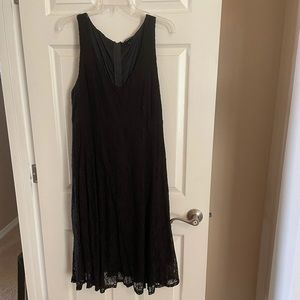 Torrid Black Lace Midi Dress Size 14